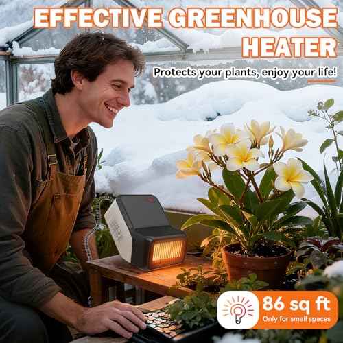 Dog House Heater with Thermostat for Chicken Coop, Small Electric Pet Heater for Outside Dog Cat House, Safe Winter Warmer with PTC Heating, Overheat Protection, Chew-Proof Cord, 95-100.4¡ÆF, 300/600W