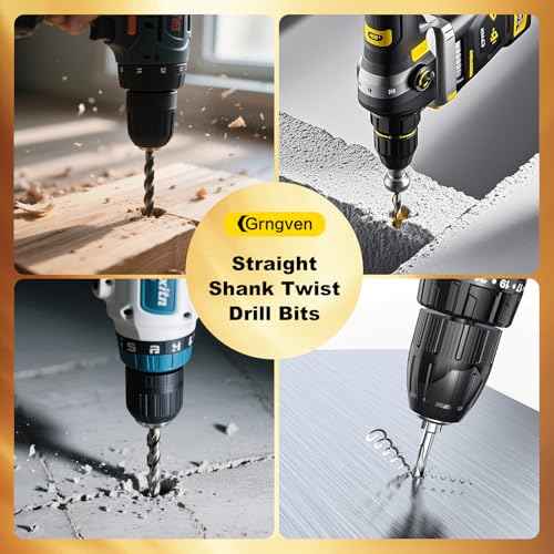 8mm Straight Shank Drill Bits 2pcs 4341 High-Speed Stee Black and Gold Finish for Copper Stainless Steel Alloy Metal Wood Plastic