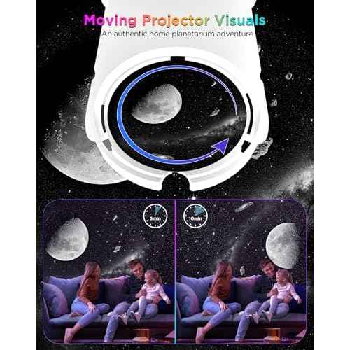 Galaxy Projector, 13 in 1 HD Planetarium Galaxy Star Projector for Bedroom, Star Projector Galaxy Light with Timer, Meteor & RGB Lighting Effects, Galaxy Light Projector for Kids, Adults