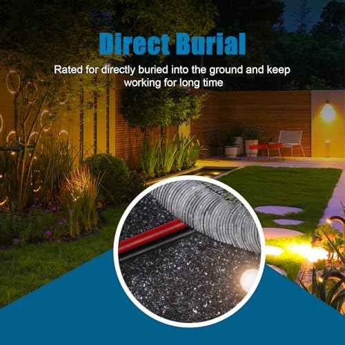 6 Gauge Wire 2 Conductors Copper Wire, 6 AWG Battery Cable Oxygen Free Copper Wire for Solar Panel, Automotive, Trailer, RV and Speaker (6 Gauge 20FT)