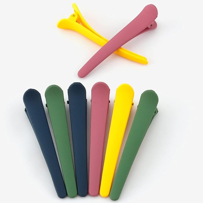 YISSION 12 PCS Hair Clips for Styling Sectioning, 3.1 Inch Matte Alligator No Crease Duck Billed Hair Clips, Hair Barrettes for Women Girls