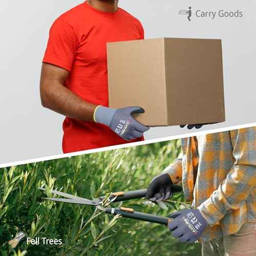 Work Gloves MicroFoam Nitrile Coated-12 Pairs,Seamless Knit Nylon&Spandex Gloves,Grey Work gloves