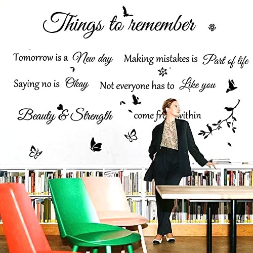 Wall Sticker Wall Stickers Wall Decals Things to Remember Wall decalwall Decor Wall Decorations Home Decor Home Decorations