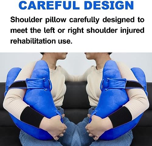 Shoulder Surgery Pillow, Super Soft Rotator Cuff Pillow for Sleeping, Relief from Shoulder Pain or Frozen Shoulder, for Post-Op Comfort, Arm & Shoulder Support & Healing(Navy Blue)