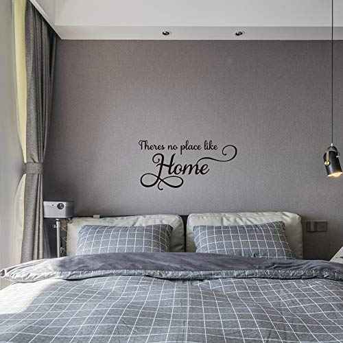 There's no Place Like Home Vinyl Wall Decal Family Love Quotes Wall Sticker for Home Decor