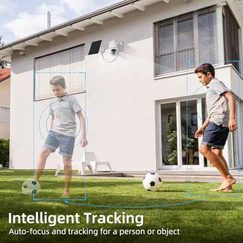 Apone 4G LTE Cellular Security Camera, No WiFi Solar Powered Security Camera, Auto Tracking, Color Night Vision, Motion Detection, 2 Way Audio, Built in SIM Card, Support Verizon/AT&T/T-Mobile