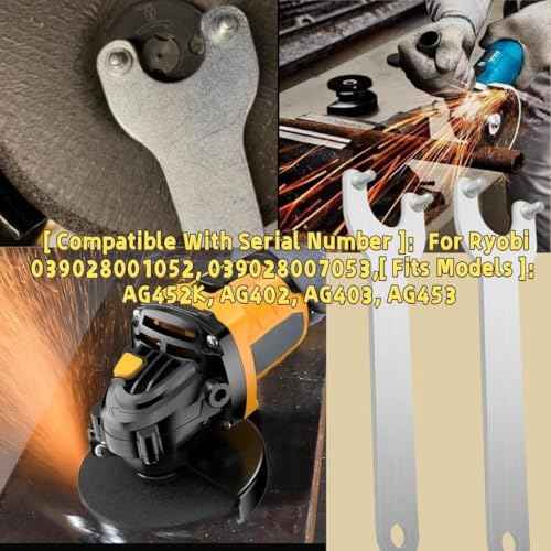 (4-pack) AG452K Angle Grinder Wrench Spanner fits for Dewalt Milwaukee Makita 193465-4 Bosch Black & Decker Ryobi 039028001052