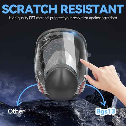 15 Pack Peel Off Lens Cover Compatible for 6885, 6000, 6700, 6800, 6900 Series Respirator Mask, Protective Cover for 6800 Mask