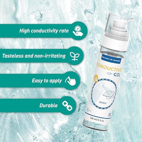 Conductive Gel for TENS Unit Pads, Electrode Gel Extend The Life and Increase Adhesion of Electrodes for Your TENS/EMS Units, Muscle Stimulator (White / 100ml-2)