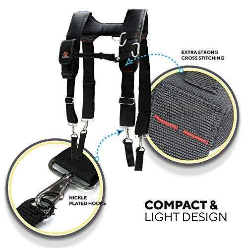 TradeGear Electrician¡¯s 4-Point Suspender Harness ? Designed for Comfort & Durability ? Ideal for All Electrician Tools