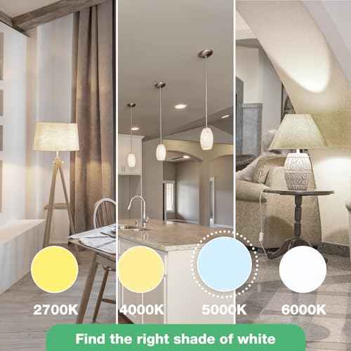 LED Light Bulbs Daylight 5000K, 60 Watt Equivalent LED Bulbs, A19 Standard Bulbs, 800 LM, 15000 Hours, E26 Base, Non-Dimmable, 8W LED Bulbs for Bedroom Living Room 48 Pack