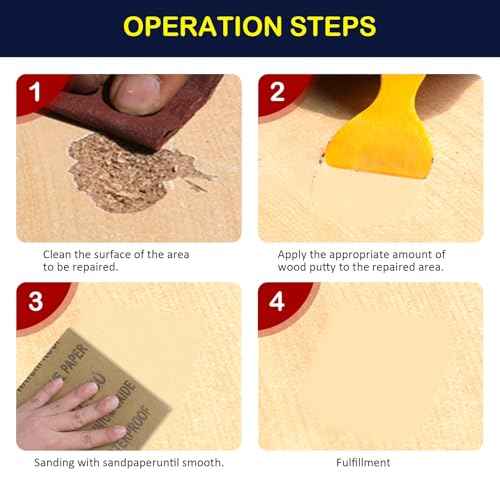 Wood Filler & Wood Putty Kit, 9.87oz(280g) Natual - Quick & Easy Furniture Repair for Cracks, Holes & Imperfections - Durable, Smooth, and Stainable