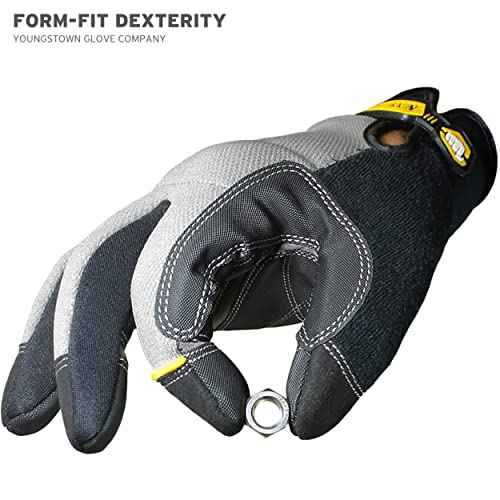 Youngstown Glove Cut Resistant General Utility Synthetic Work Gloves For Men - Kevlar Lined - Gray, X-Large