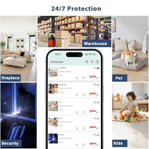 Mini Hidden Camera - Spy Camera WiFi 2K HD DV Night Vision Offline Video Recorder Wireless PIR Motion Detection 100 Days Standby Real-Time View Security Cam