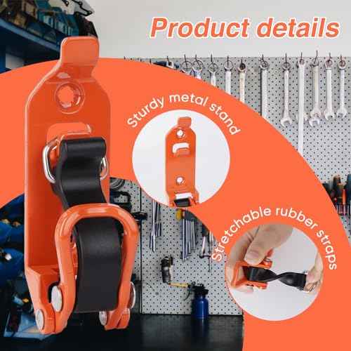 4 Pack Shovel Mount for Roof Rack, Metal Rubber Clamp Wall Mounting Brackets, Durable Axe Holder Clamp Mount Kit for Truck, Roof Rack, Boats, Axe and Family Workshop Tools