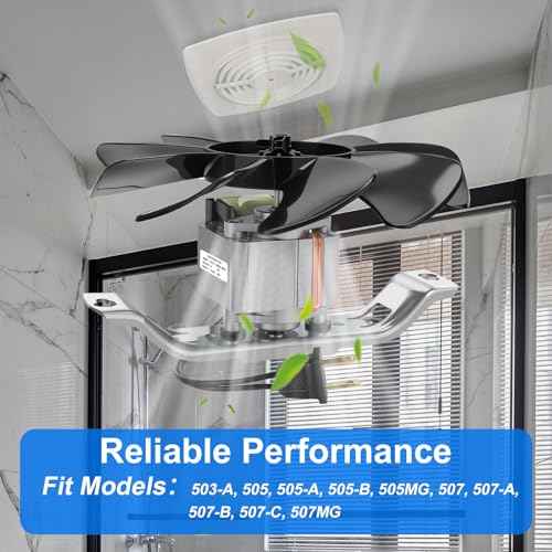 S99080176 99080176 Bathroom Exhaust Fan Motor ? 180 CFM Powerful Vent Fan Motor, Compatible with 503-A, 505-A, 505-B, 505MG, 507-A, 507-B, 507-C, 507-MG Bathroom Fan Motor SP-61K32