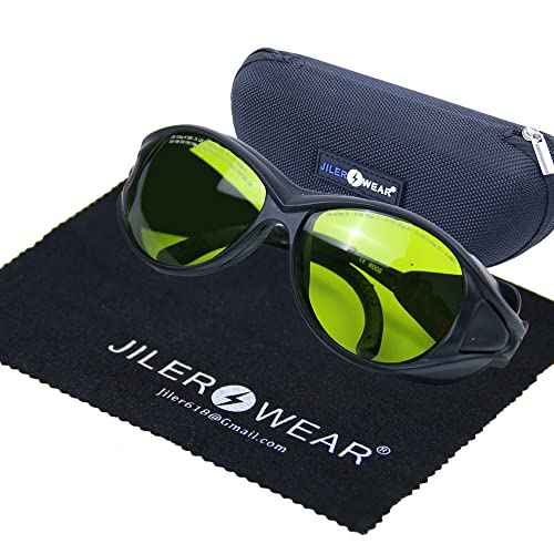 180-420 &740-1100nm Laser Safety Glassess 808nm Laser Engraving Protective Goggles,980nm, 1064nm Industrial Laser Protective Glasses,Professional OD6+ YAG,Semi-Conductor, Fiber Laser Safety Glassess
