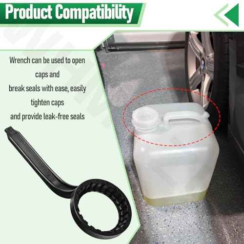 Wrench for 70mm Lids Compatible with Rieke Caps Used On 5-Gallon and 6-Gallon API Kirk Samson Stacker Water Storage Containers - Fits Many Typical Glass Bottle