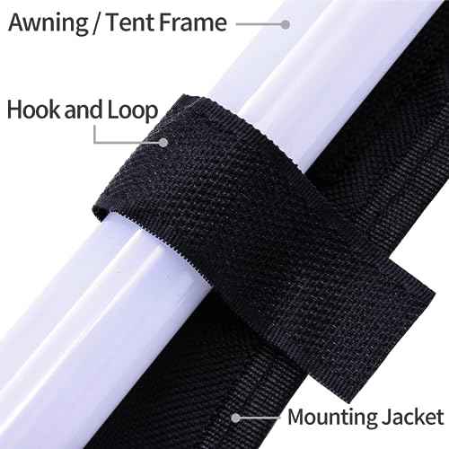 ALL-TOP Dimmable LED Camping Light Flexible Strip IP68 with Mounting Jacket - 1300 Lumen - IP68 Dual-Protection Water Resistanc Perfect for RV Camping and Overland