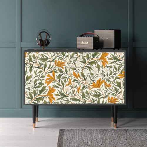 Peel and Stick Wallpaper for Home Decoration Kitchen Maple Grove Wallpaper Removable Vinyl Self Adhesive Shelf Paper & Drawer Liner Roll House, Workshop & Office 17.3" x 118" SM-121-3