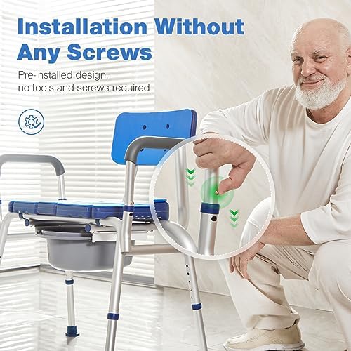 GreenChief Bariatric Shower Chair 700lb Heavy Duty Shower Bench with Extra Wide Seat, Large Shower Seat with Handles for Inside Shower for Elderly Disabled Obesity (Extra Oversize)