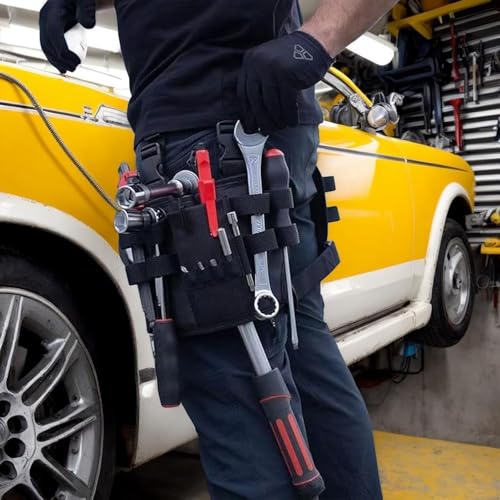 Holster Z 2.0 Leg Tool Pouch,Men's Electrician Tool Pouch with Belt Clip