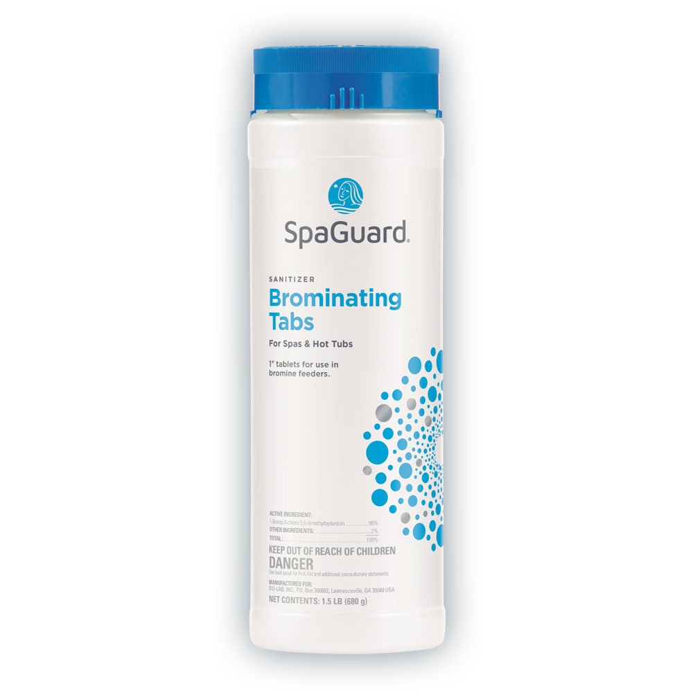 SpaGuard Brominating Tablets, 1.5 lb, Dissolves Gradually for Continuous Protection, Suitable for Spas and Hot Tubs