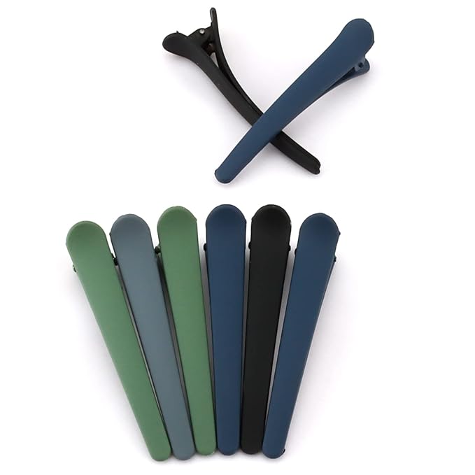 YISSION 12 PCS Hair Clips for Styling Sectioning, 3.1 Inch Matte Alligator No Crease Duck Billed Hair Barrettes for Women Girls
