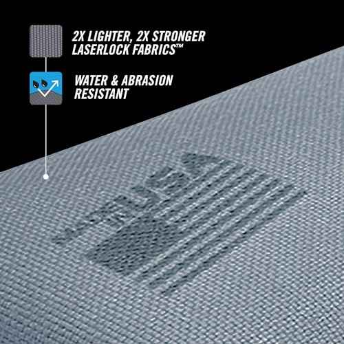 CHANNELLOCK ZPS1G Premium Single Zip Pouch, Water Resistant Tool Bag, LASERLOCK FABRIC, Manufactured to U.S. Military Specifications, 100% Made in USA