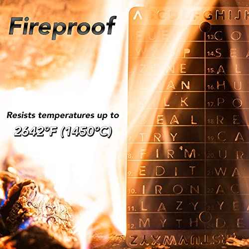 Crypto Seed Bank - Steel Backup Wallet - Precise Engraving for Bitcoin Seed Storage - Two 24 Word Cards - Cold Wallet Backup