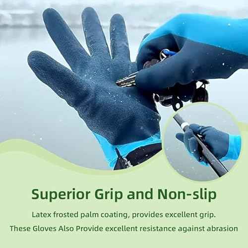 10 Pairs Waterproof Winter Work Gloves for Men and Women, Freezer Gloves for Outdoor Cold Weather Work Below Zero, Waterproof Garden Gloves for Shoveling Snow, Ice Fishing