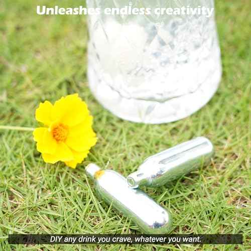 CO2 Cartridges,8g CO2 Cylinders Soda Chargers for Sparkling Water Maker, Seltzer Water Chargers, Seltzer Soda Chargers, 50pcs 8g CO2 Cylinders for Portable Carbonated Water Maker