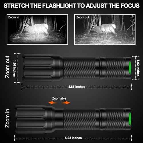 ULTRAFIRE IR Illuminator Flashlight,850nm LED IR Flashlight for Night Vision,Long Range Mini Tactical Infrared Illuminator,Focus Adjustable for Night Hunting, Observation, Search X1Pro