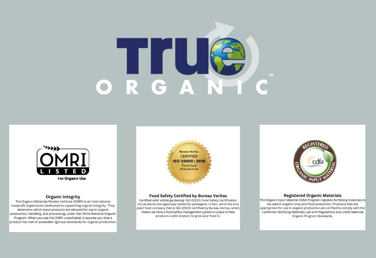 True Organic Root Enhancer – Natural Root Booster for Vegetables, Fruits, and Flowers – Mycorrhizal Fungi for Vigorous Growth and Stress Resistance- Case of 8