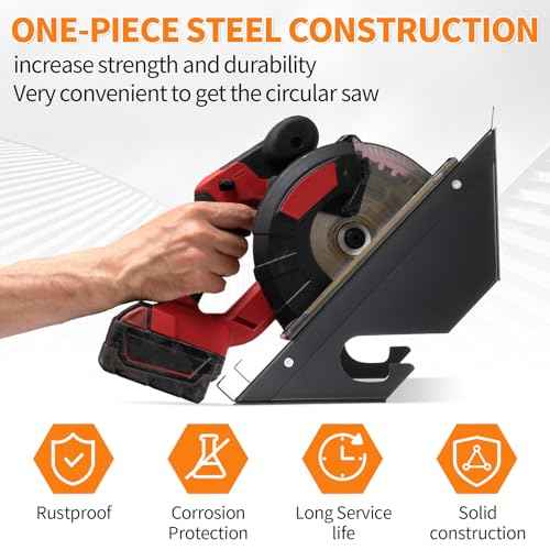 Shimeyao Circular Saw Holder Wall Mount Heavy Duty Metal Storage Rack Organizer for Shed Garage, Pegboard, Workshop, Home, Fit Most of Circular Saw