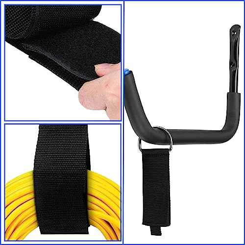 Kayak Storage Rack Wall Mount, Garage Storage Hooks, Heavy Duty Garage Hangers for Hanging Canoe, Surfboard, Snowboard, Paddle Board, Ladders, Bikes, Tool