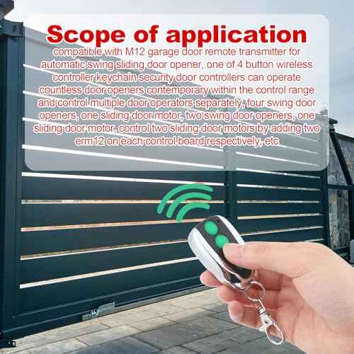 Kingdder 6 Pcs Garage Door Remote Compatible with M12 Garage Opener Transmitter for Automatic Swing Sliding Opener Security Door