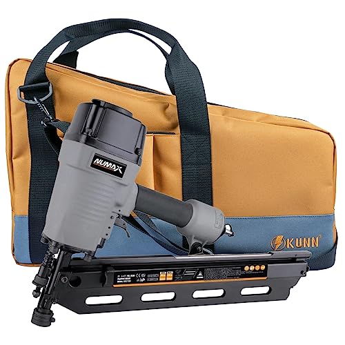 KUNN Framing Nailer Bag with Adjustable Shoulder Strap,Dual Lockable Zipper,Extra Pockets for Hitachi NR83A,NuMax SFR2190