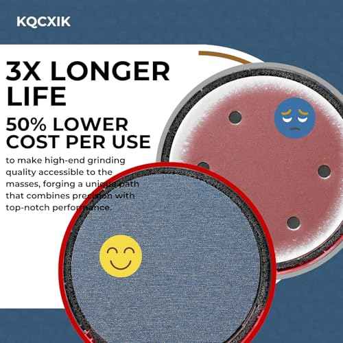 9 Inch Premium Ceramic Mesh Sanding Disc (Grit 60/80/120/180/240), Hook and Loop Mesh Disc 25 Pack Dust-Free Drywall Sandpaper Discs for Random Orbital Sander