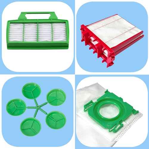 Replacement for SEBO Airbelt K Series Model, 1 Pack Exhaust Filter and 6608ER Micro Hygiene Filter, 10 Pack 6629ER Filter Bags, 1 Pack Pre-motor Microfilter
