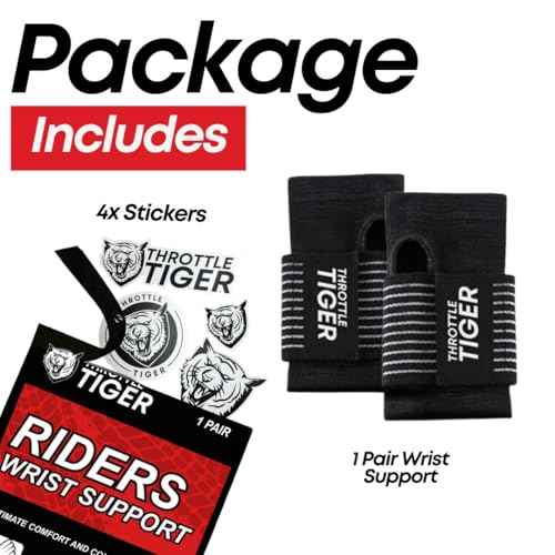? Motorcycle Wrist Support, Adjustable Comfort for All Bikers, Reduces Wrist & Hand Pain and Absorbs Vibration (Large)