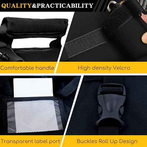 Roll Up Tool Bag - Portable Tool Bags with Multiple Pockets, Durable Tool Bag Organizer for DIY/Mechanics/Car Repair - Compact Tool Organizer Bag - Ideal Tool Bags for Men Outdoor Adventures