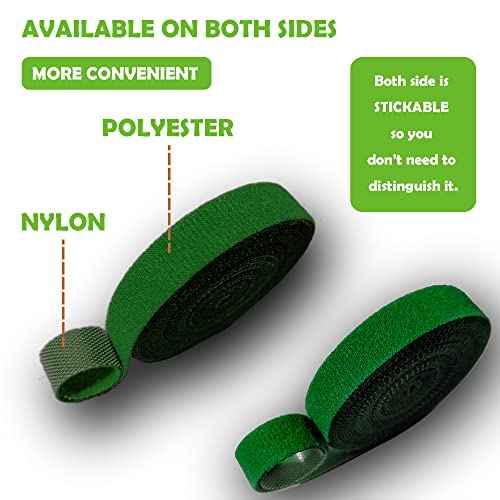 Green Garden Ties|Plant Ties for Climbing Plants 100 feet x1/2¡®¡¯in 3 Rolls|Plant Supports for Effective Growing Strong |Green-Recycled Plastic Garden Twine & Twist Ties for Tomato Stakes