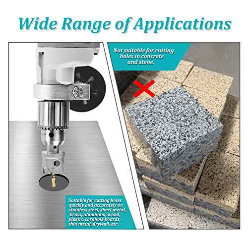 Metal Hole Saw 2-1/8 Inch / 53mm Hole Saw Drill Bit, Tungsten Carbide Tipped Hole Cutter with Titanium Plated Pilot Drill Bit, TCT Hole Saw for Stainless Steel Sheet Metal Brass Aluminum
