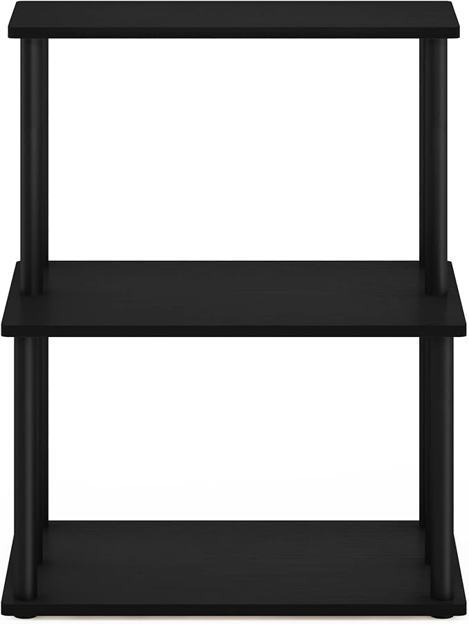 Furinno Turn-N-Tube 3-Tier Toolless Kitchen Storage Shelf, Americano/Black