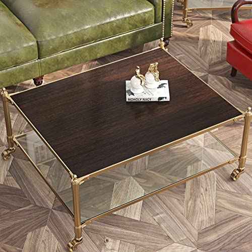 FunStick 36"x200" Thick Brown Walnut Wood Contact Paper Peel and Stick Kitchen Cabinet Wallpaper Peel and Stick Waterproof Wood Wallpaper Removable Vinyl Woodgrain Contact Paper for Countertops Shelf