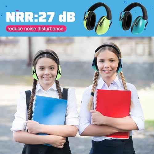 Amylove 8 Pcs Kids Ear Protection Noise Cancelling Headphones Noise Reduction Ear Muffs 27dB Hearing Protection (8 Colors)