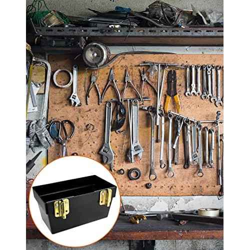 QWORK Heavy Duty Track Basket | Trailer & Warehouse Organizer | 13" x 7-1/8" x 6-1/2" Storage Bin for Trucks | Etrack & Wall Mount Compatible