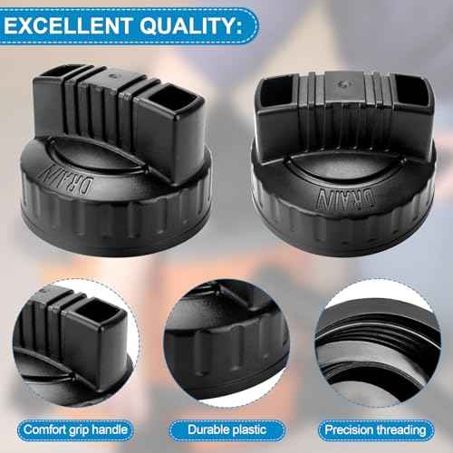 47922 Vacuum Drain Cap for Ridgid Shop Vac Vacuums Cleaner and Craftsman Shop Vacuum, Wet Dry Vac Cleaner Replacement Drain Plug 1.97'' ID, Upgraded Shop Vac Replacement Parts & Accessories - 1Pack