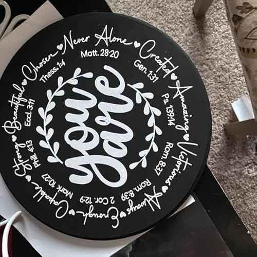 JAJADO Christian Reusable Silk Screen Stencils: Motivational Bible Verse Templates for Crafts on T-Shirt/Wood/Glass/Canvas Wall DIY Office Home Decor